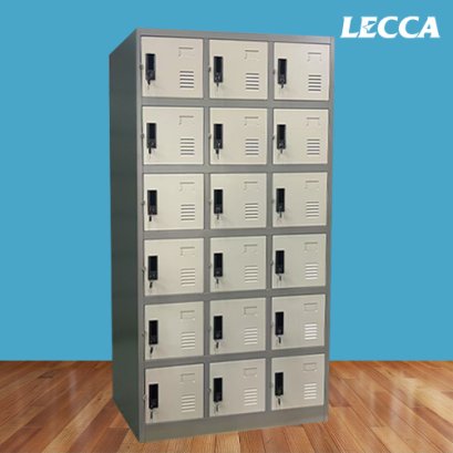 ตู้ล็อคเกอร์ 18 ช่อง มีกุญแจล็อค LECCA รุ่น 5LK-018