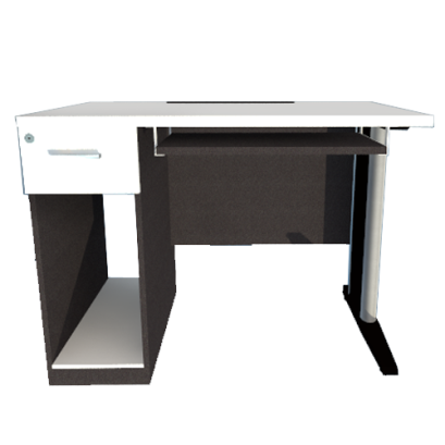 โต๊ะคอมพิวเตอร์ ขาเหล็กแบบ LF LEGACY รุ่น LF-AC-1060-B1F1L