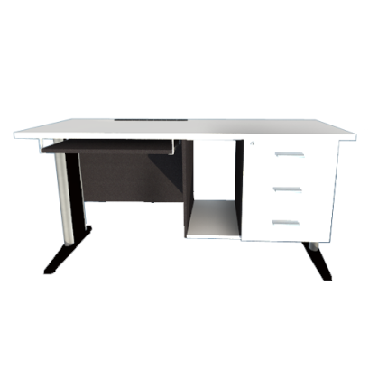 โต๊ะคอมพิวเตอร์ ขาเหล็กแบบ LF 3 ลิ้นชักขวา LEGACY รุ่น LF-AC-1560-E1A3R