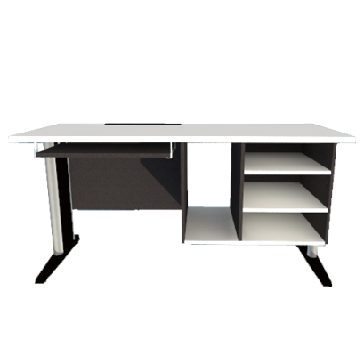 โต๊ะคอมพิวเตอร์ ขาเหล็กแบบ LF 3 ชั้นโล่งขวา LEGACY รุ่น LF-AC-1560-E1N3R