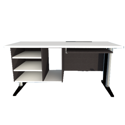 โต๊ะคอมพิวเตอร์ ขาเหล็กแบบ LF 3 ชั้นโล่งซ้าย LEGACY รุ่น LF-AC-1560-E1N3L