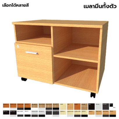 ตู้ลิ้นชักมีล้อ แบบผสม LEGACY รุ่น PD80-M014