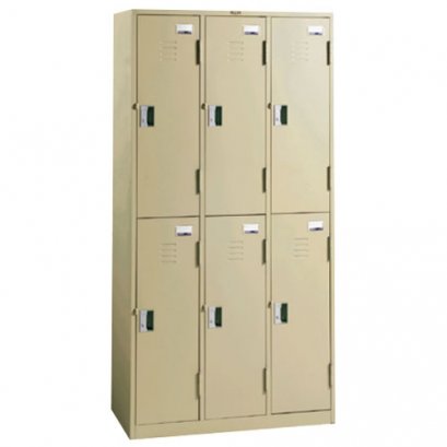 ตู้ล็อคเกอร์ 6 ช่อง มีกุญแจล็อค LUCKY รุ่น LK-6106