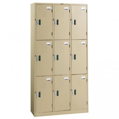 ตู้ล็อคเกอร์ 9 ช่อง มีกุญแจล็อค LUCKY รุ่น LK-6109