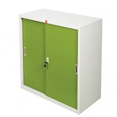 ตู้เหล็กบานเลื่อนทึบ 3 ฟุต LUCKYWORLD รุ่น KSS-90