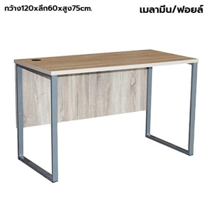 โต๊ะทำงานโล่ง ขาเหล็ก STABLE รุ่น WS-SD-120D สีโซลิด