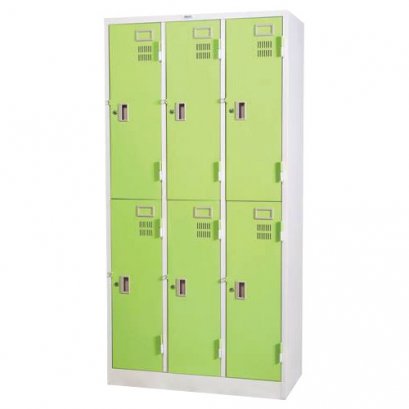 ตู้ล็อคเกอร์ 6 ช่อง มีกุญแจล็อค WELCO รุ่น WLK006