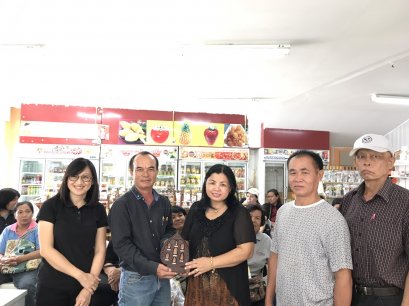 ยินดีต้อนรับคณะดูงาน เทศบาลต้นธง