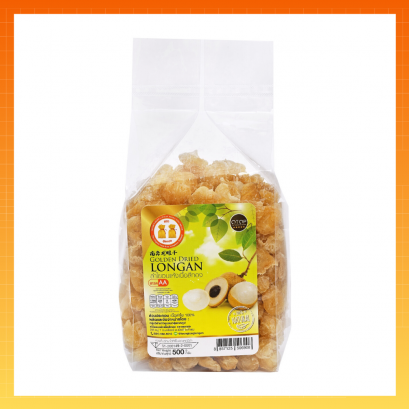 ลำไยอบแห้งเนื้อสีทอง เกรด 2A (ลูกกลาง) น้ำหนัก 500g
