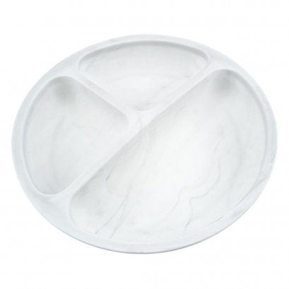 Marble Silicone Divided Plate