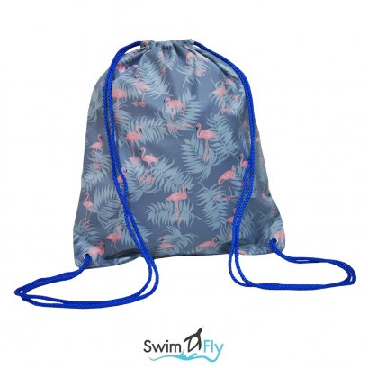กระเป๋าใส่ชุดว่ายน้ำ กันน้ำ 100% ลาย charming flamingo