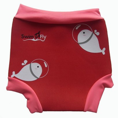 กางเกงว่ายน้ำกันของเหลวรั่วซึม ลายปลาวาฬ