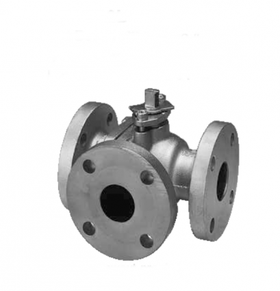 KITZ 10FCTB2L 10K Iron Ball Valves 3-way (Full or Reduced Bore)