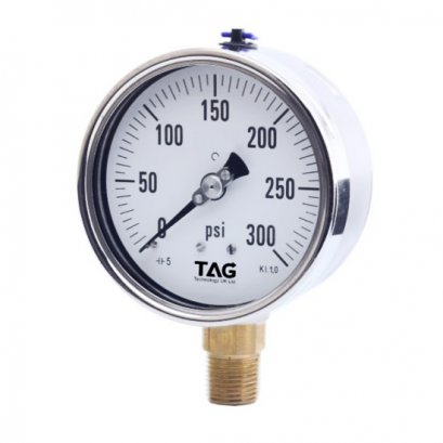 TAG TP35 All Stainless Steel Pressure Gauge Bourdon Type (DIN Case)