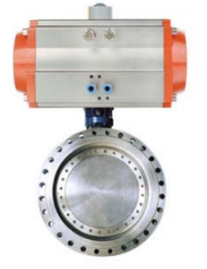 BK Valve Pneumatic Flange Type Butterfly Valve