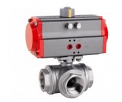 BK Valve Pneumatic Ball valve 3 way