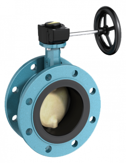 F012-A EBRO ARMATUREN DOUBLE FLANGED BUTTERFLY VALVE
