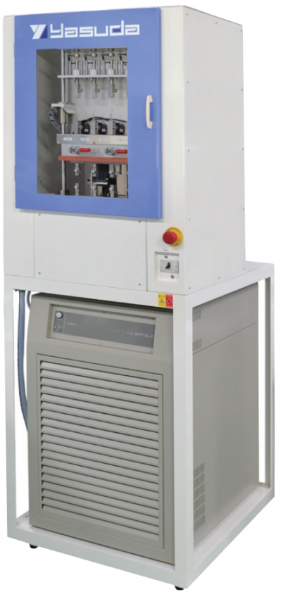 เครื่องทดสอบคุณสมบัติความแข็งแรงของวัสดุยางด้วยแรงบิด ที่อุณหภูมิต่ำ(Gehman Torsion tester)