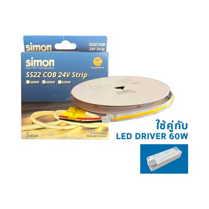 LED STRIP COB 24V 10W 4000K
