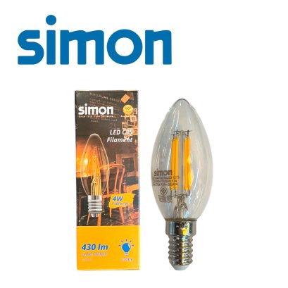 LED Filament C35 4W 2700K E14 "SIMON"