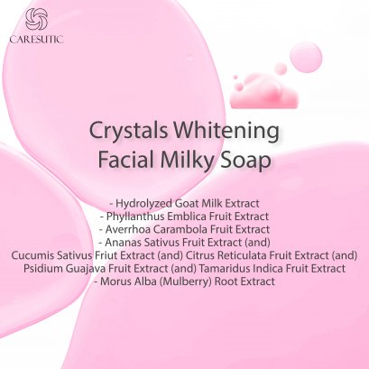 Crystals Whitening Facial Milky Soap