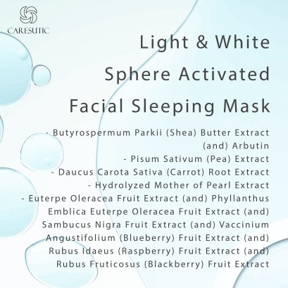 Light & White Sphere Activated Facial Sleeping Mask