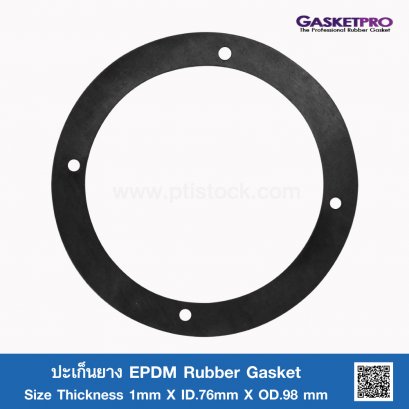 EPDM Rubber Gasket T.1 x ID.76 x OD.98mm