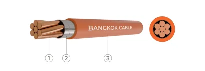 ตัวอย่างสายทนไฟ 0.6/1KV FRC-XL-LSHF | BCC