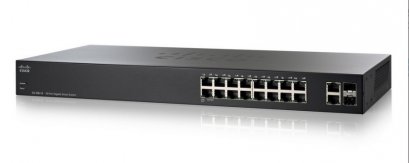 Cisco SG200-18 L2-Managed Switch 16 Port ความเร็ว Gigabit 2Port mini-Gbic รองรับ VLAN ควบคุมผ่าน Web Browser