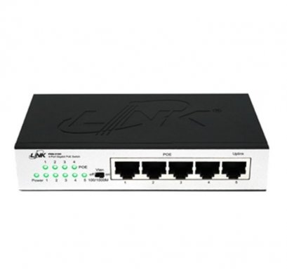 Link PSG-3104 Switch PoE 4-Port Gigabit Ethernet (60W), 4 GE (PoE) + 1 GE