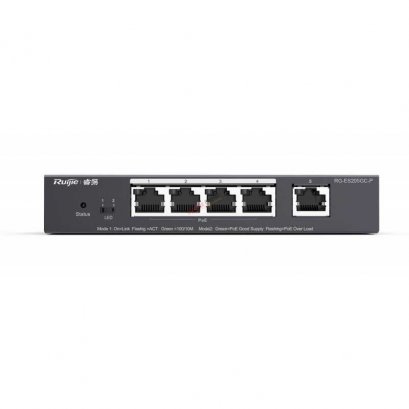 Reyee RG-ES205GC-P Cloud Managed Smart POE Switch 5 Port Gigabit, 4 Port POE 54W