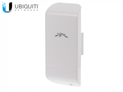 NanoStation locoM2 (locoM2) - 300 Mbps (2.4 GHz - 2x2 MIMO Dual-Chain) - Indoor / Outdoor Wireless Access Point, Dual-POL 8 dBi Embeded Panel Antenna High-Power 23 dBm (200 mW), PoE (POE Injector Included)
