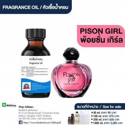 หัวเชื้อน้ำหอมกลิ่น พ้อยชั่น เกิร์ล (PISON GIRL)