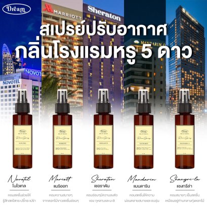 รูมสเปรย์ปรับอากาศ กลิ่น โรงแรมหรู ขนาด 60 ML (NO BOX)