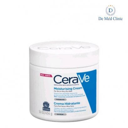 เซราวี Moisturising Cream ครีมบำรุงผิวหน้าและผิวกาย ให้ความชุ่มชื้น สำหรับผิวแห้ง-แห้งมาก เนื้อเข้มข้น 454g.demed รายละเอียดผลิตภัณฑ์