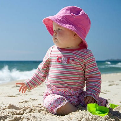 การป้องกันแสงแดดในเด็ก