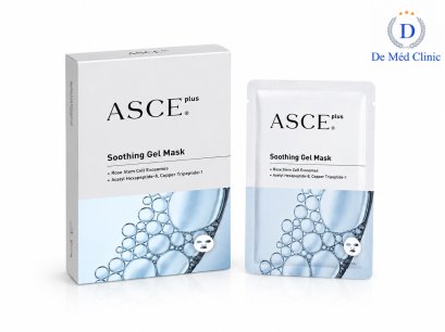 ASCE Plus Soothing Gel Mask ฟื้นฟูผิว​ หน้ากระจ่างใส​ ผิวอิ่มฟู​ ที่มีการใส่ exosome ที่สกัดจาก Rose stem cell ที่มีความเข้มข้นสูงถึง 10,000 ppm
