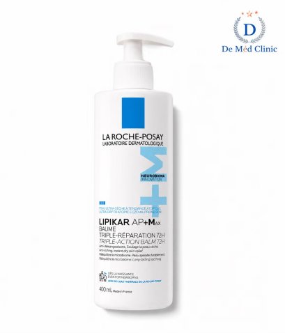 LIPIKAR BAUME AP+M 400 ml La Roche Posay ลิปิการ์บาล์มบำรุงผิวสูตรสำหรับ ผิวแห้ง มาก ให้ความชุ่มชื่น ช่วยลดอาการคัน และการระคายเคืองจากผิวที่แห้งมาก
