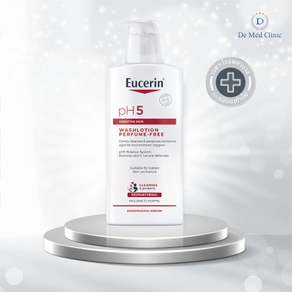 Eucerin pH5 WASHLOTION PERFUME FREE 400 ML (สูตรที่มีขายเฉพาะในโรงพยาบาลและคลินิก)