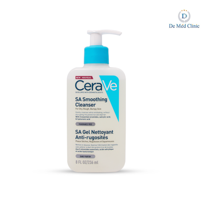 CeraVe SA Smoothing Cleanser 236 ml สมูทติ้ง คลีนเซอร์ ทำความสะอาดหน้า สำหรับผิวบอบบาง ผิวหยาบกร้าน ผิวขนคุด Pre-order จำนวนจำกัด