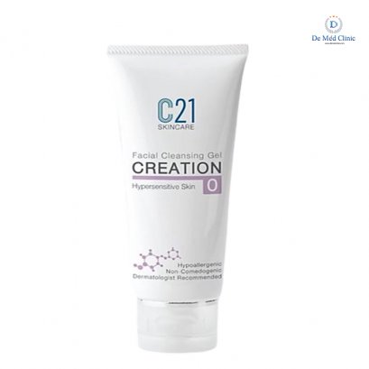 C21 Facial Cleansing Gel CREATION No. 0 Hypersensitive Skin หลอดใหญ่ 100 ml เจลล้างหน้าสูตรสำหรับทุกสภาพผิว และผิวแพ้ง่าย