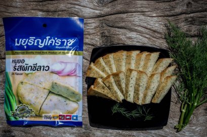 หมูยอแผ่น รส ผักชีลาว