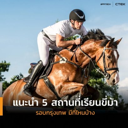 ผู้ชายขี่ม้าข้ามเครื่องกีดขวาง