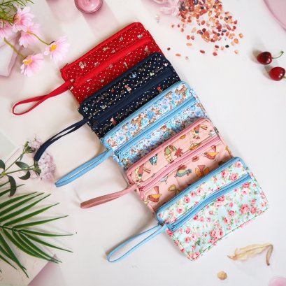 กระเป๋ามือถือ 2 ซิป รวมลายที่2