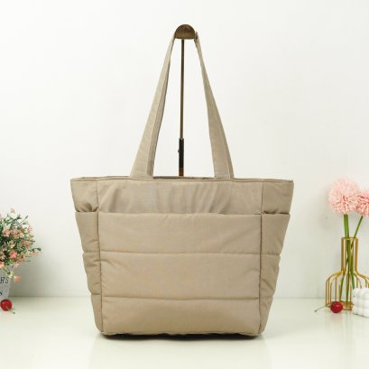 Alice ผ้าไนล่อนกันน้ำ สีน้ำตาล