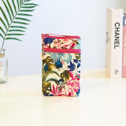 กระเป๋าสะพายมือถือ ลายใบไม้หลากสี