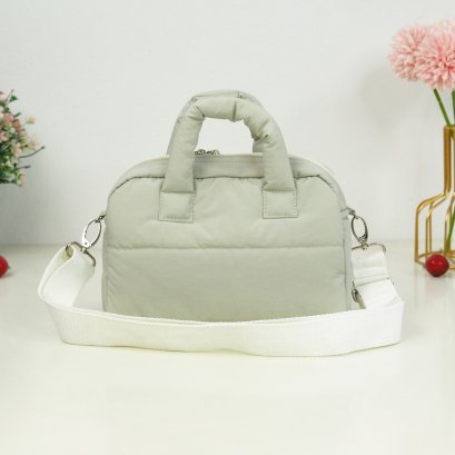 บอสตันจิ๋ว ผ้าไนล่อนไม่กันน้ำ สีเขียวอ่อน