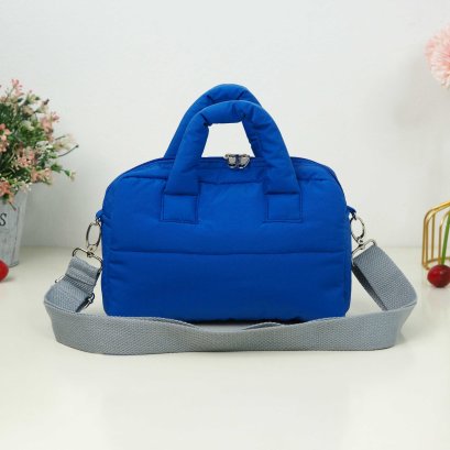 บอสตันจิ๋ว ผ้าไนล่อนกันน้ำ สีน้ำเงิน