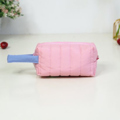 กล่องดินสอกลาง สีชมพูหวาน