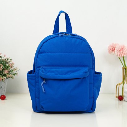 เป้กลางผ้าไนลอนกันน้ำ สีน้ำเงิน